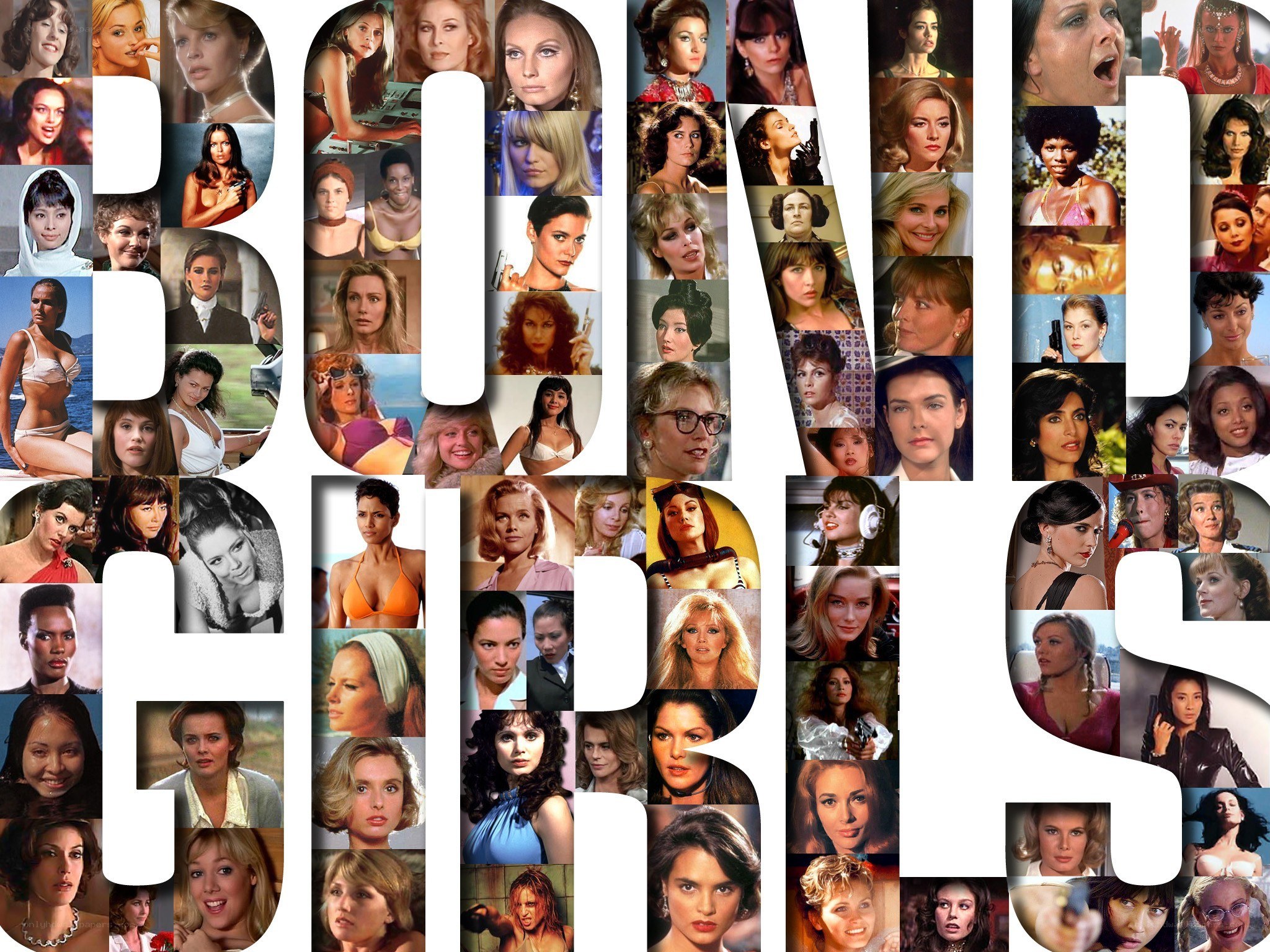 Bond Girls collage