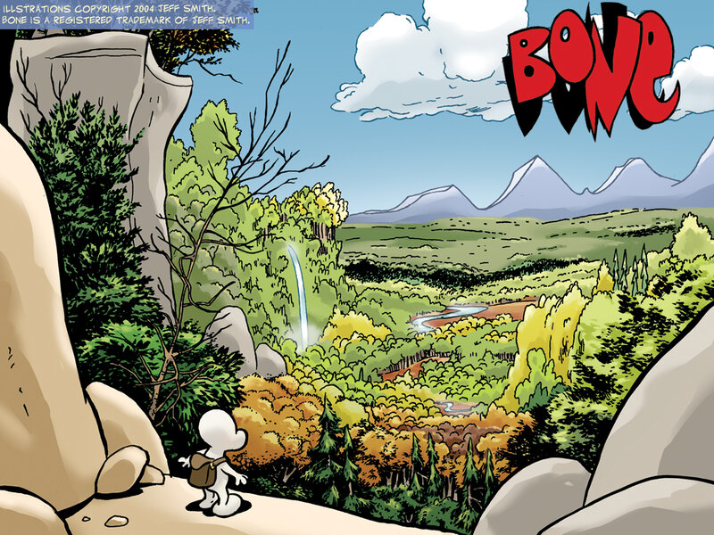 Bone comic panel