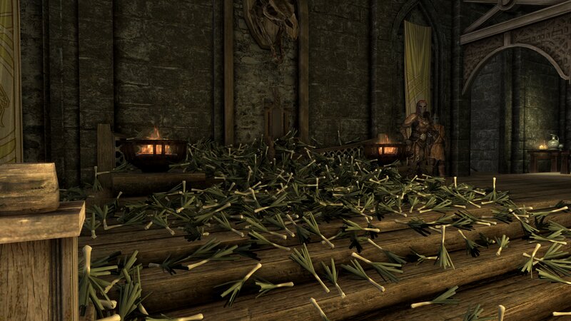 Bones on Wooden Floor