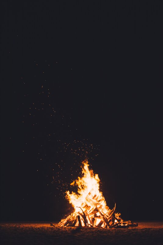 Bonfire on Beach