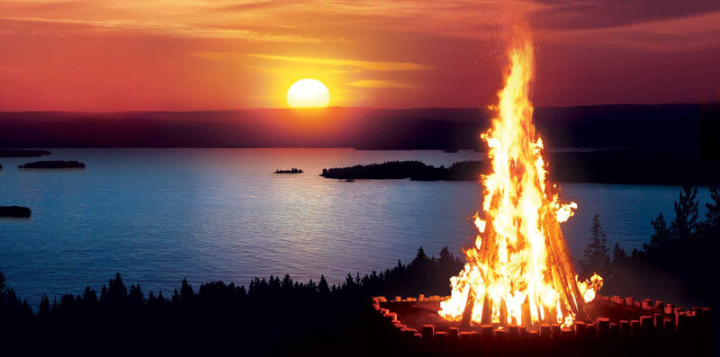 Bonfire on Lakeshore