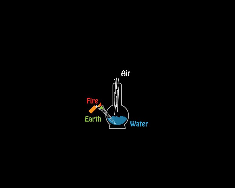 Bong with Elements — Black, Neutral