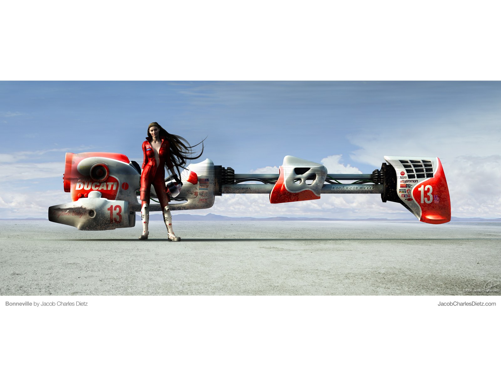 Bonneville speed record concept
