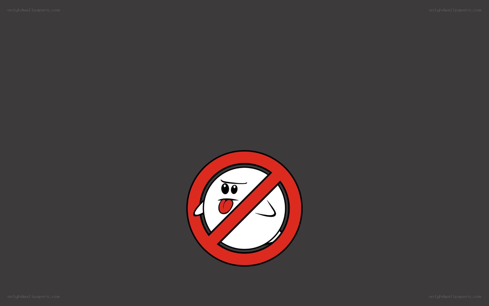 Boo ghost prohibition sign