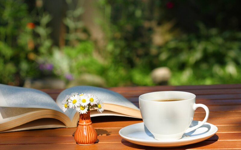 Book and Coffee Cup