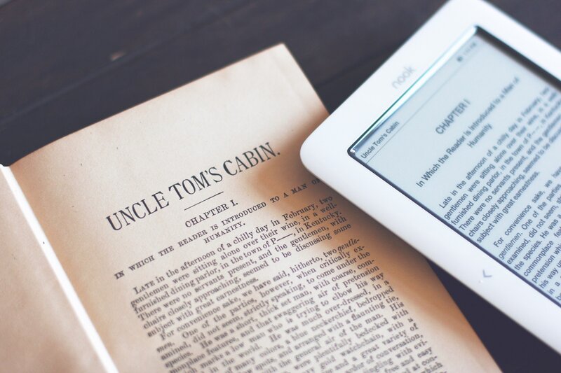 Book and E-reader