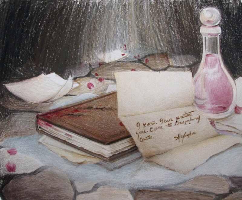 Book and Letter on Stone