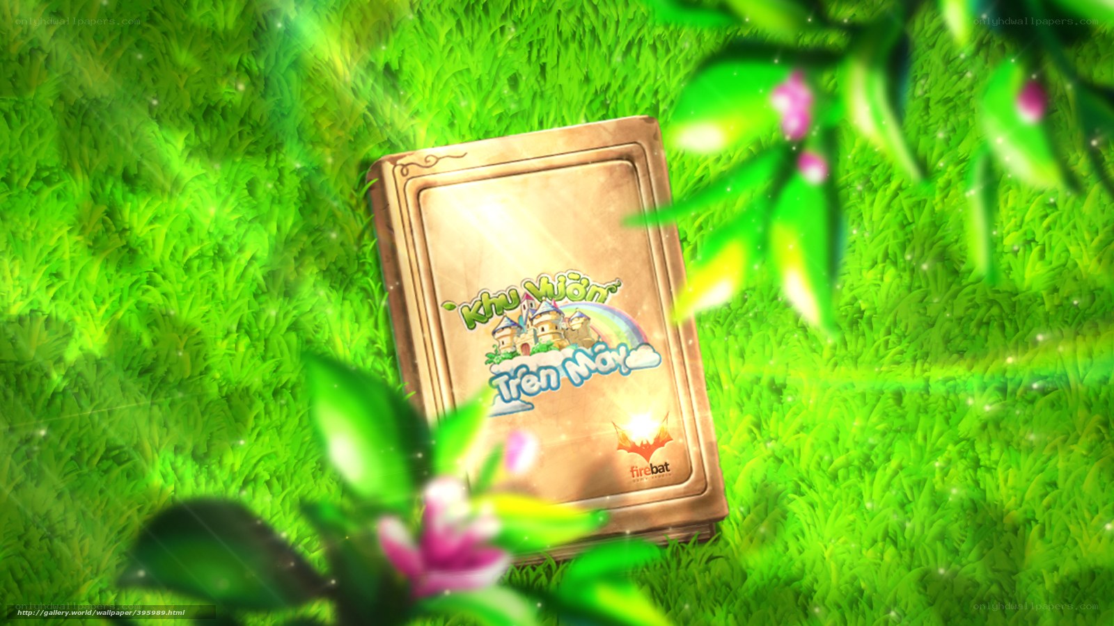 Book in a green meadow