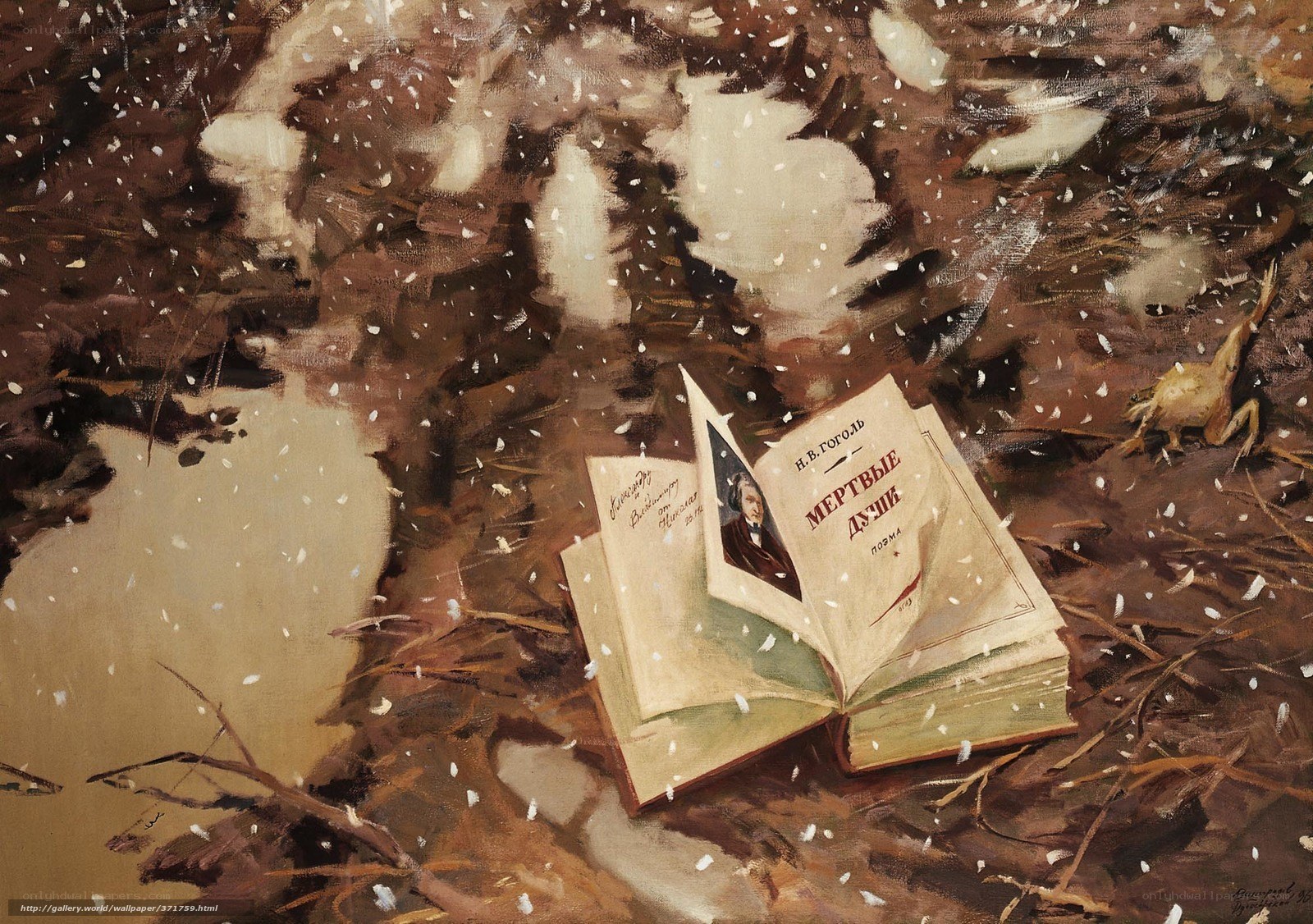 Book in the snow