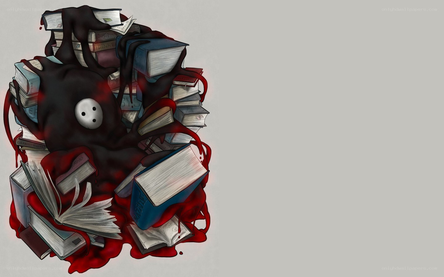 book monster illustration