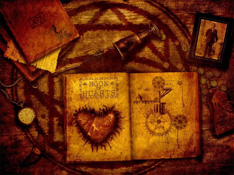 Book of Hearts Illustration