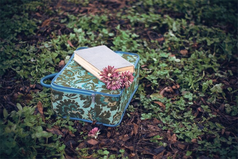 Book on Floral Bag