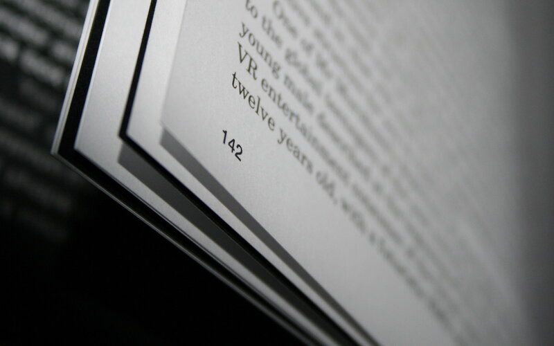 book page close-up