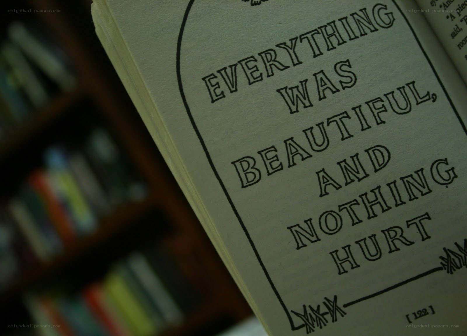 book page with quote