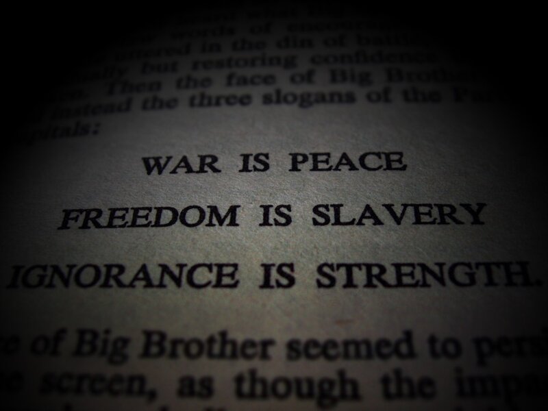 book page with slogans