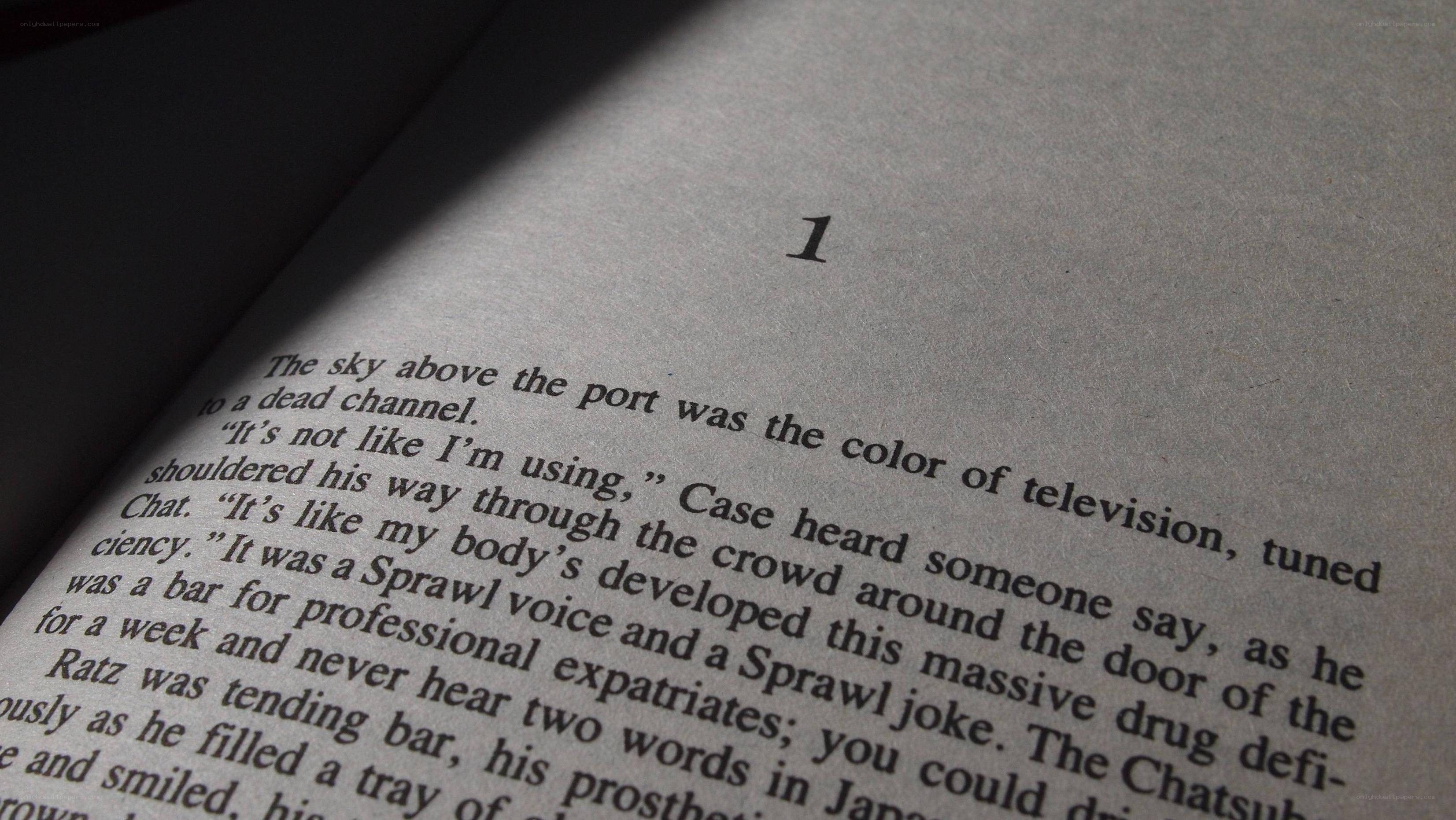 book page with text