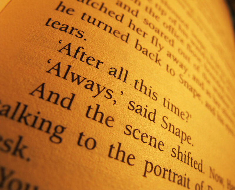 book page with text