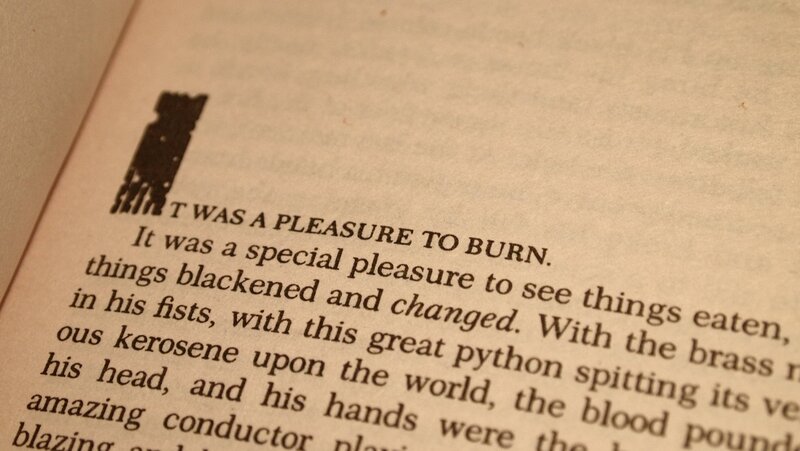 Book Page with Text — White, Dramatic