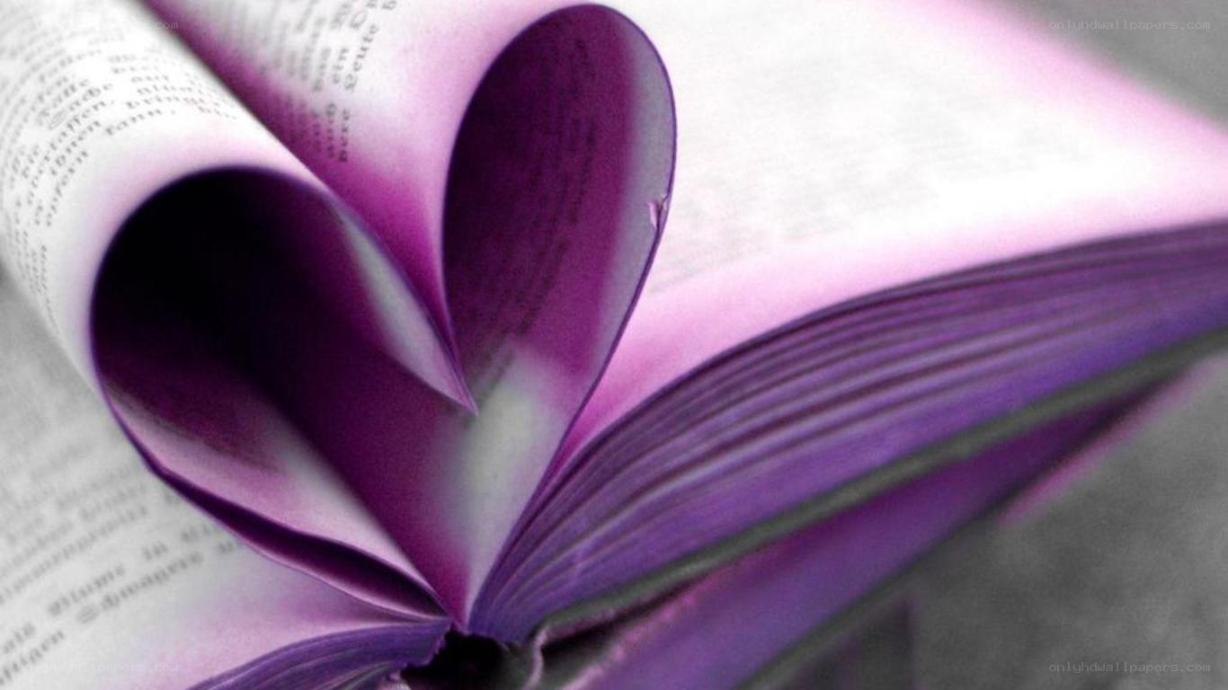 book pages folded into a heart