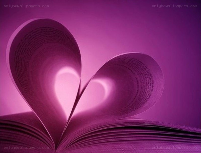 book pages folded into a heart