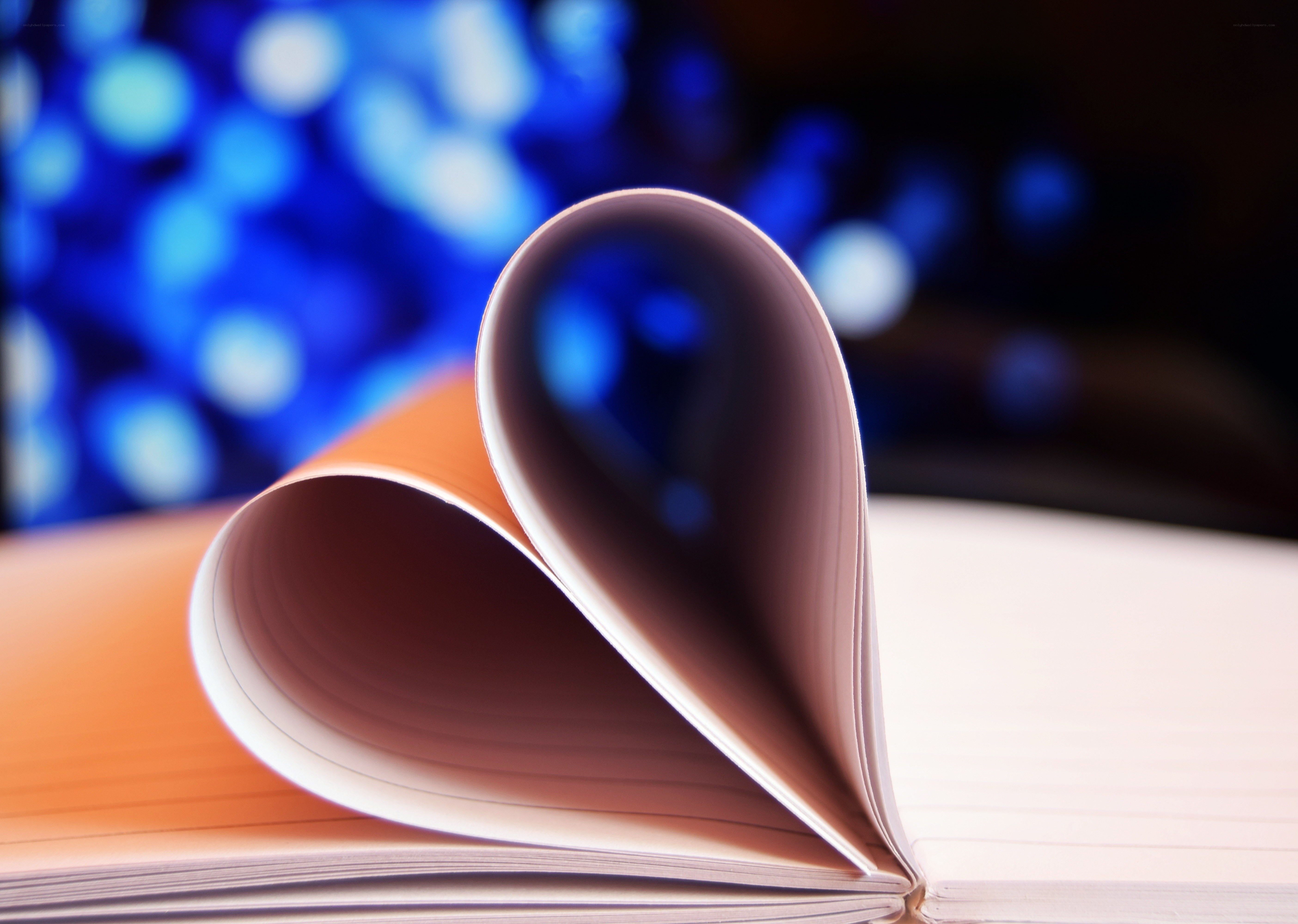 book pages folded into heart