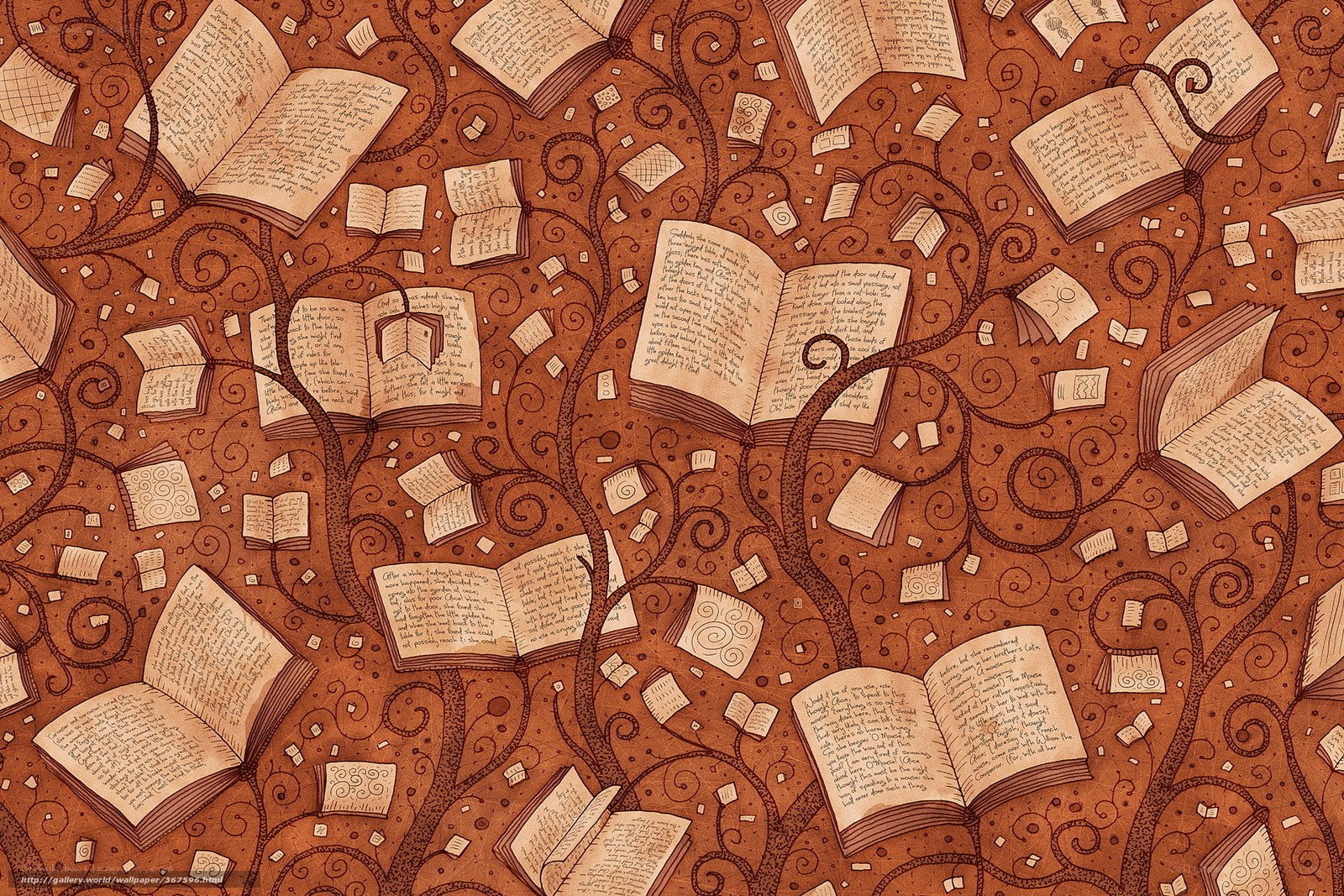 book pattern wallpaper