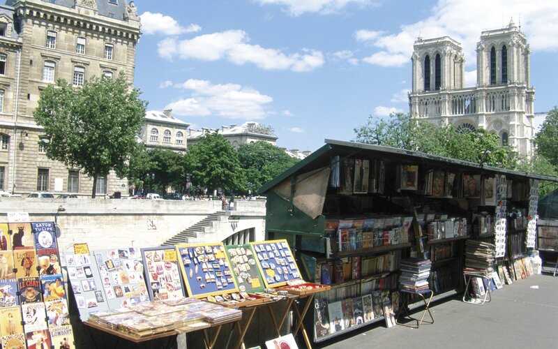 Book stalls near Notre-Dame