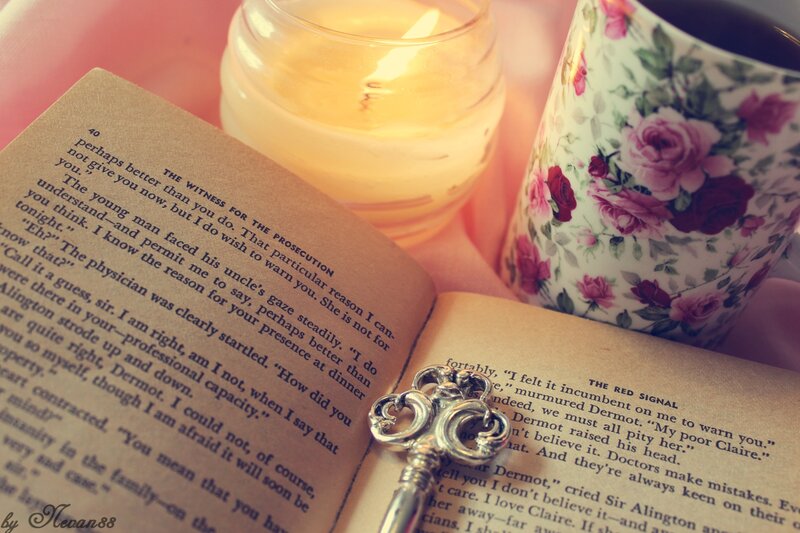 Book with Candle and Key
