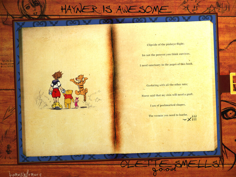 book with cartoon characters