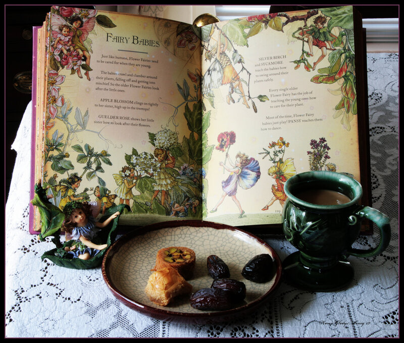 Book with Fairy Figurine