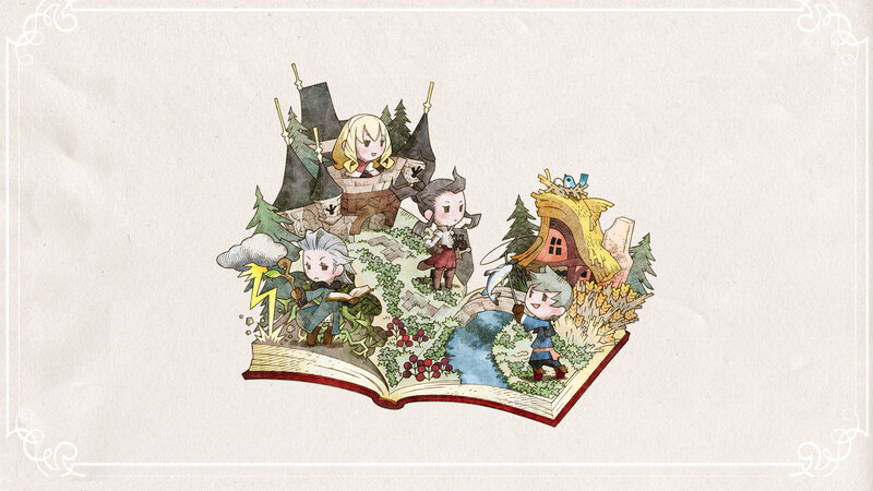 book with fantasy characters