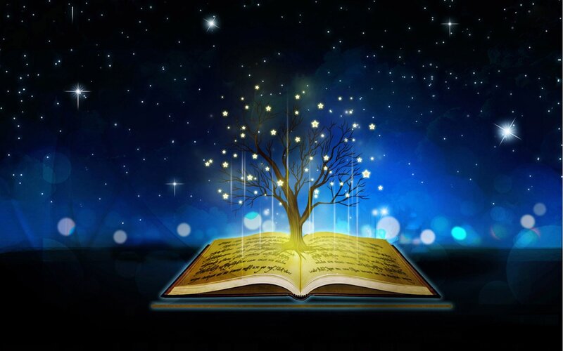 Book with Glowing Tree