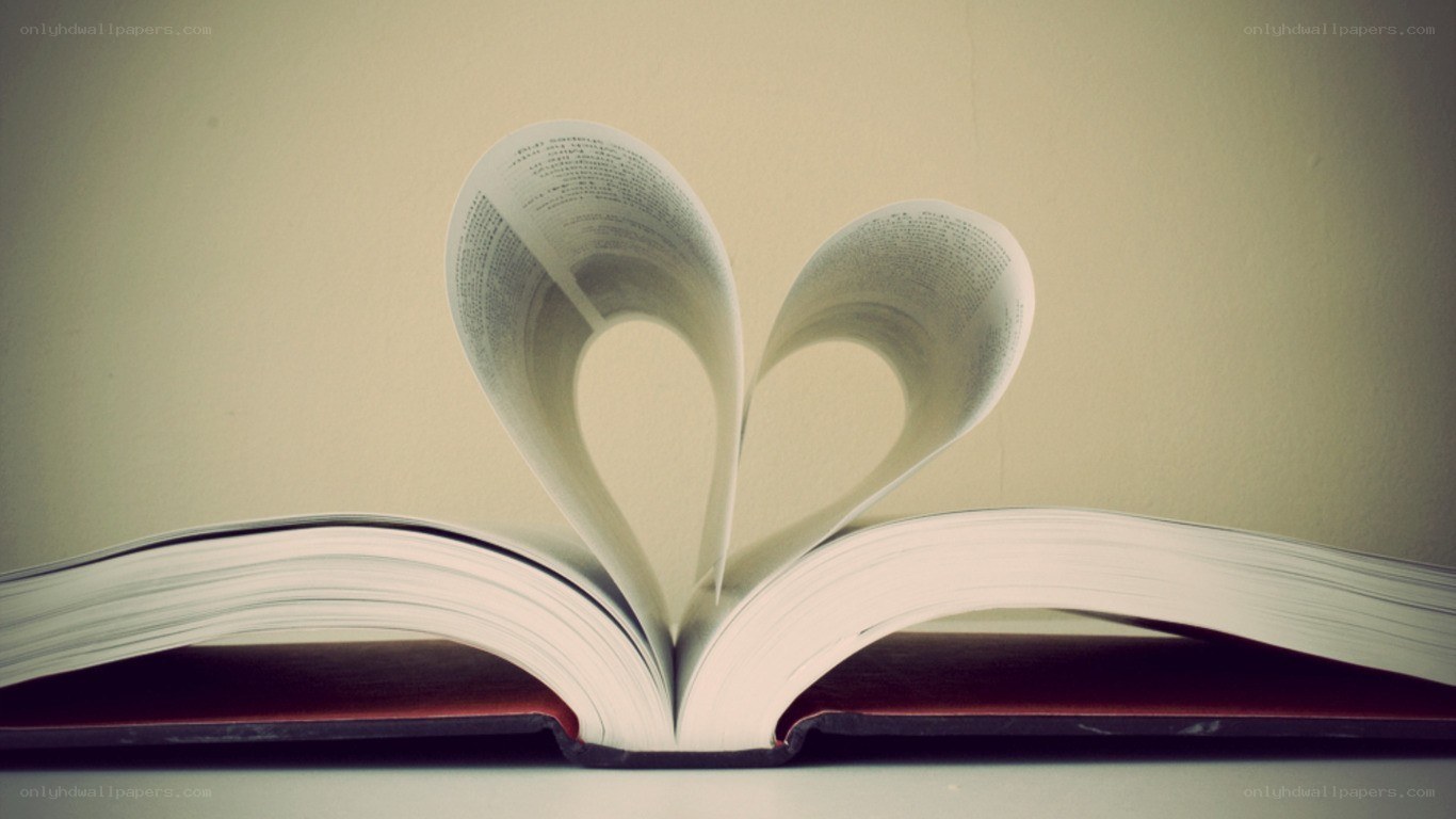 book with heart-shaped pages