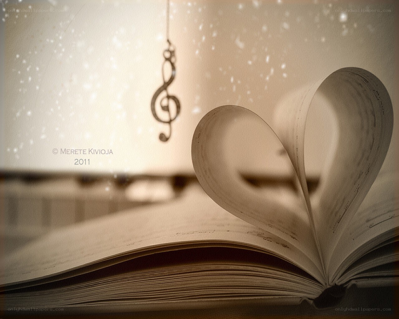 book with heart-shaped pages