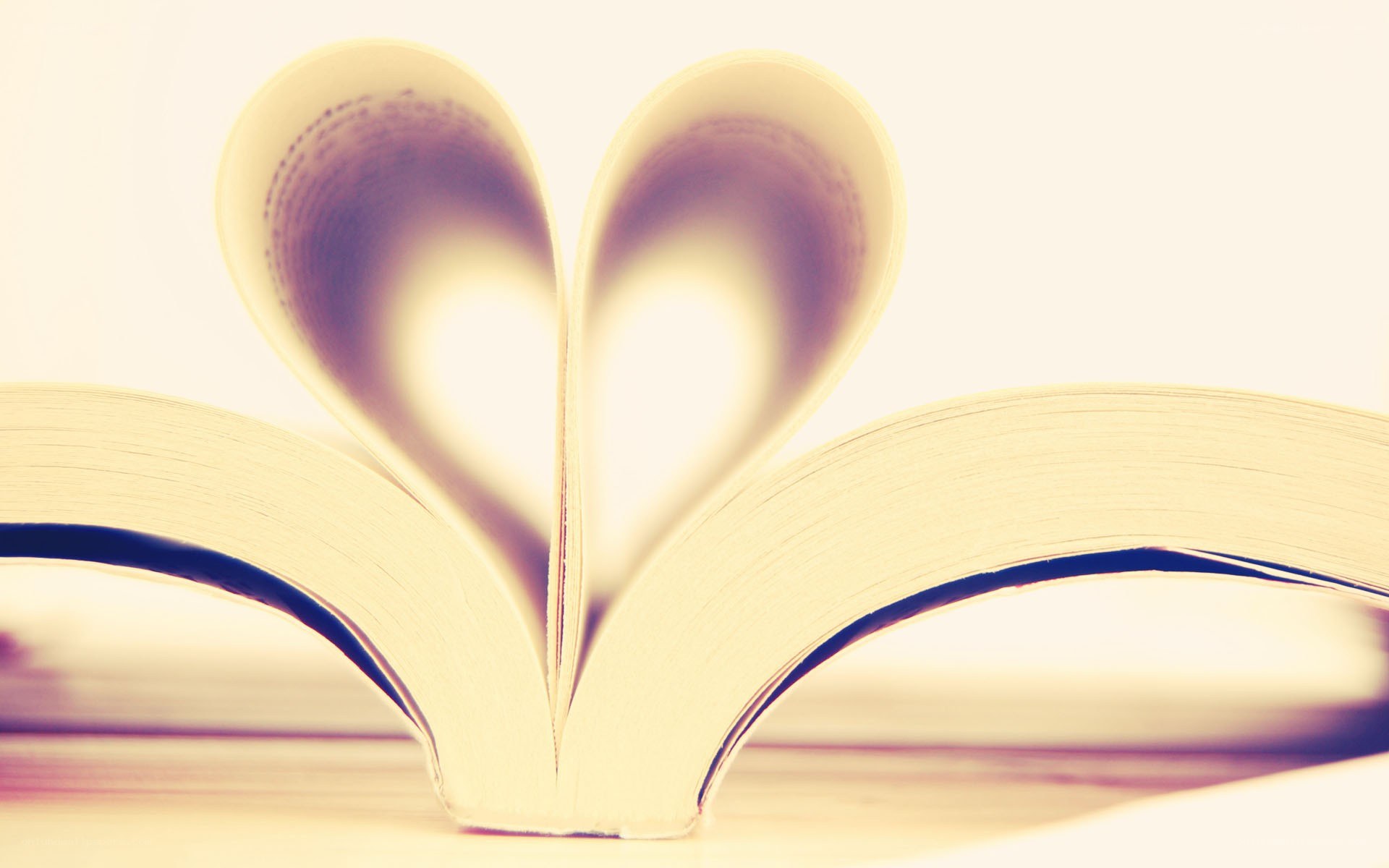 book with heart-shaped pages