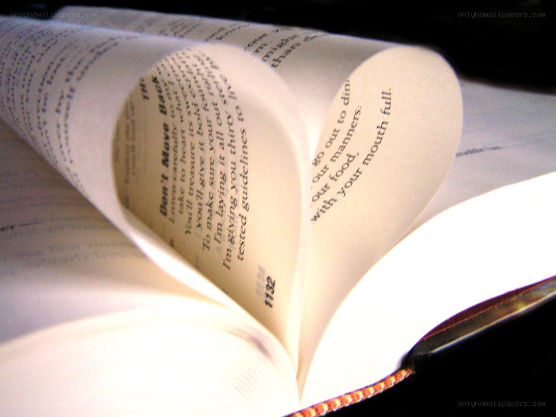 book with heart-shaped pages