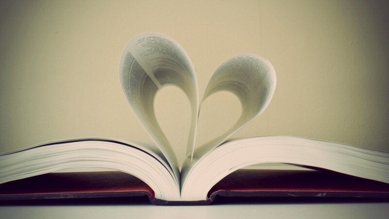 Book with Heart-shaped Pages — White, Serene, Photograph, Heart Shape, Beige