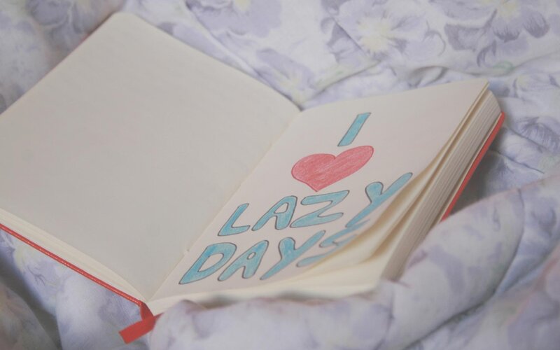 book with I love lazy days