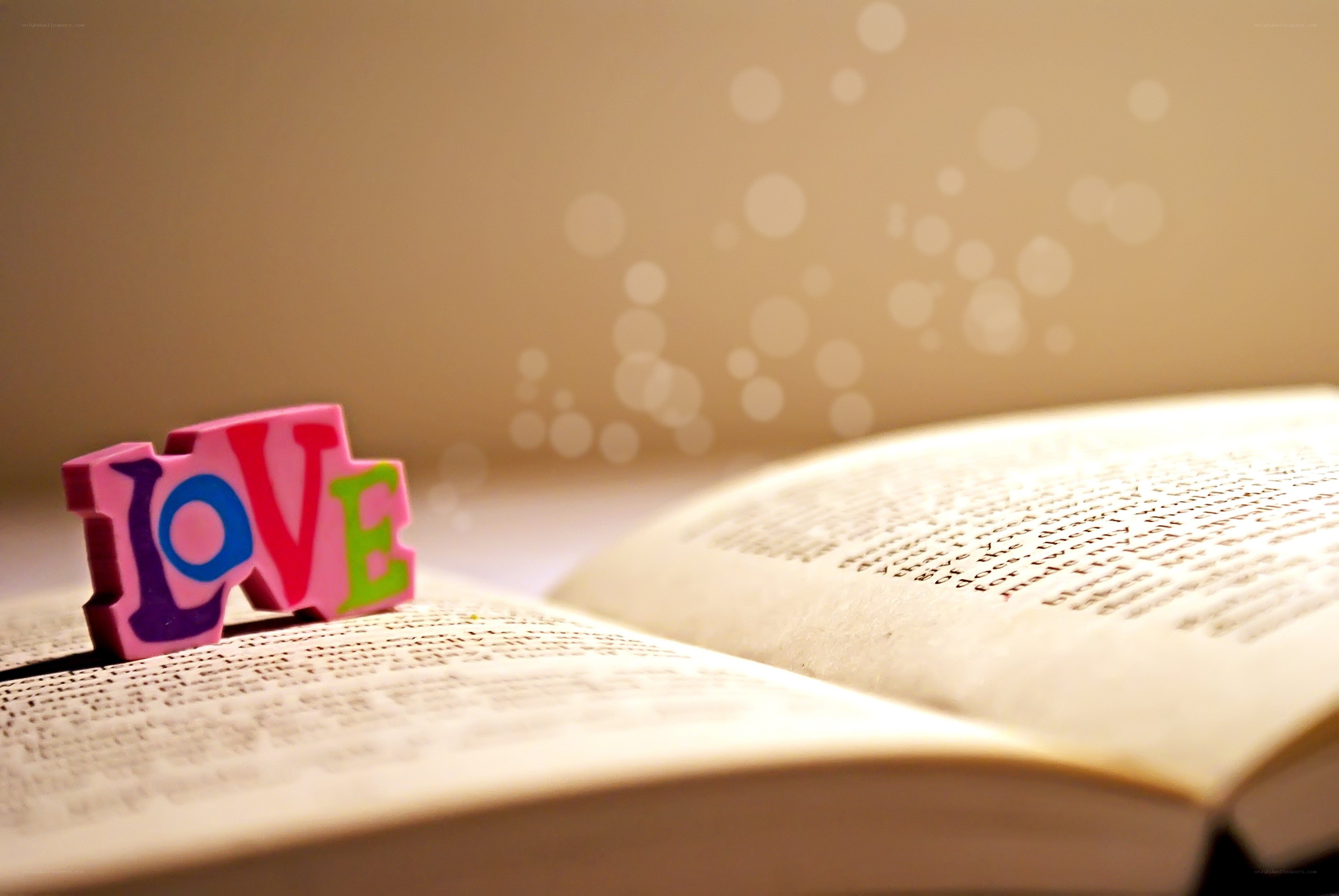 Book with love letters