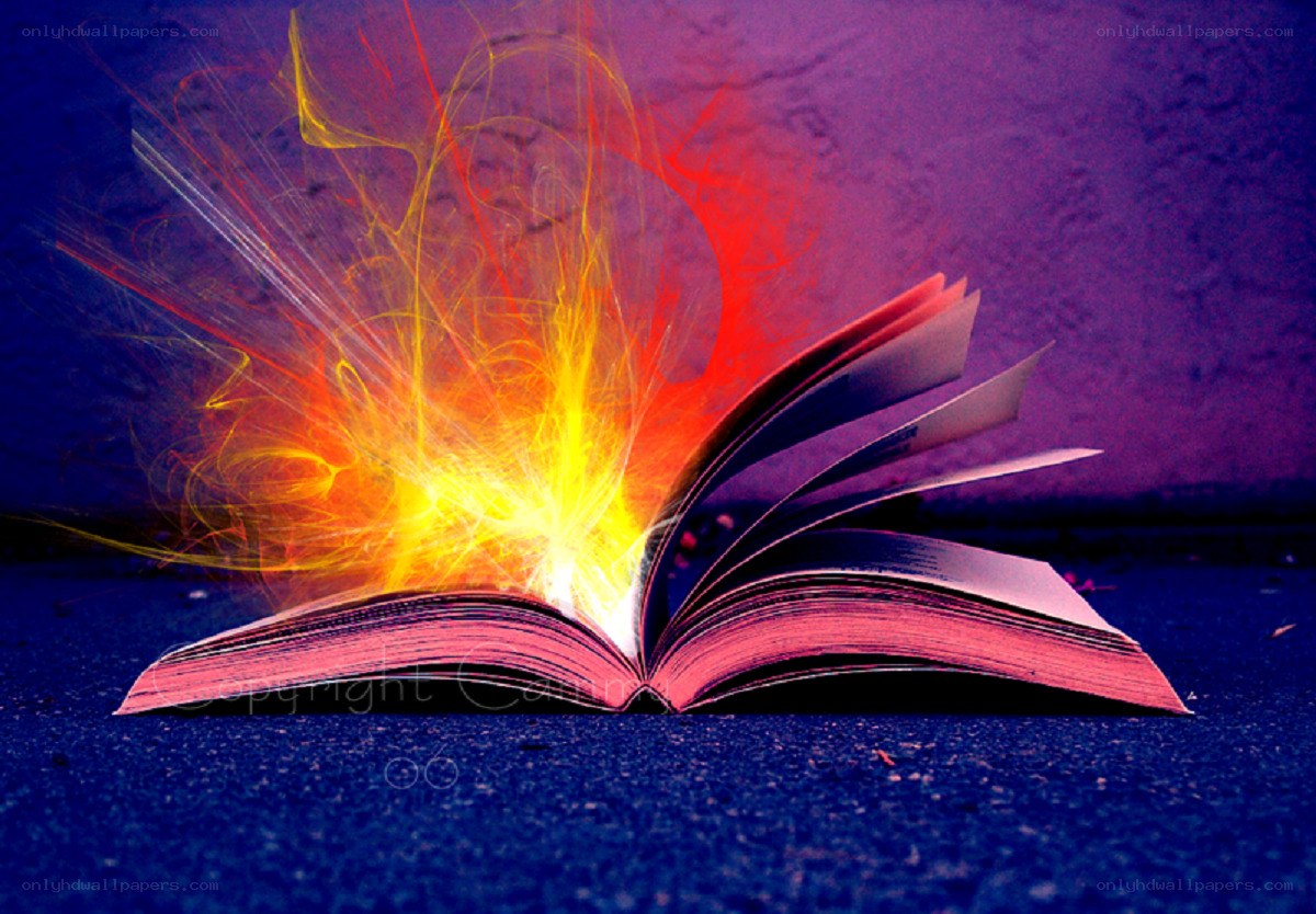 book with magical energy