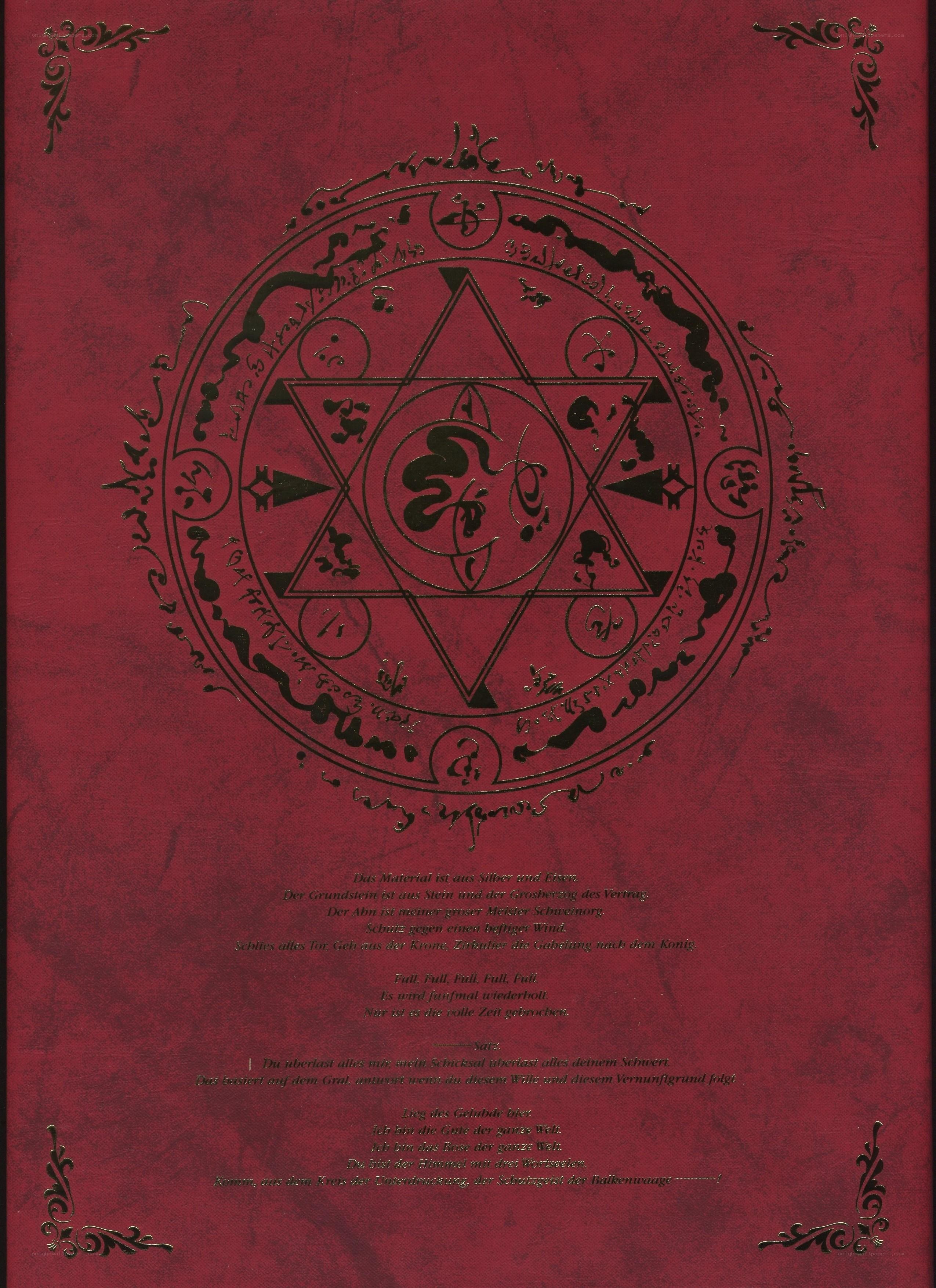 Book with magical symbol