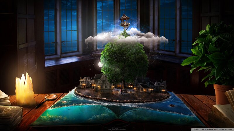 Book with Miniature World