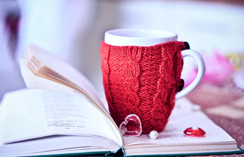 Book with Mug and Heart