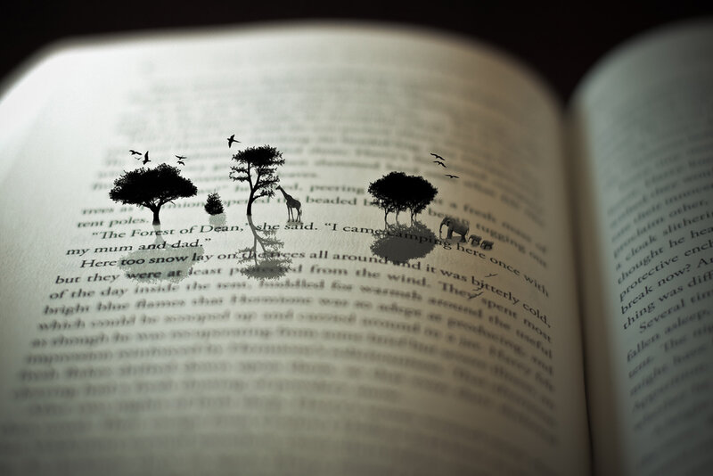 Book with Paper Cutouts