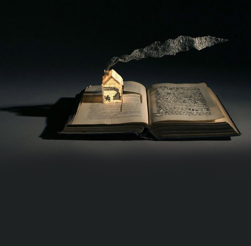 Book with Paper House