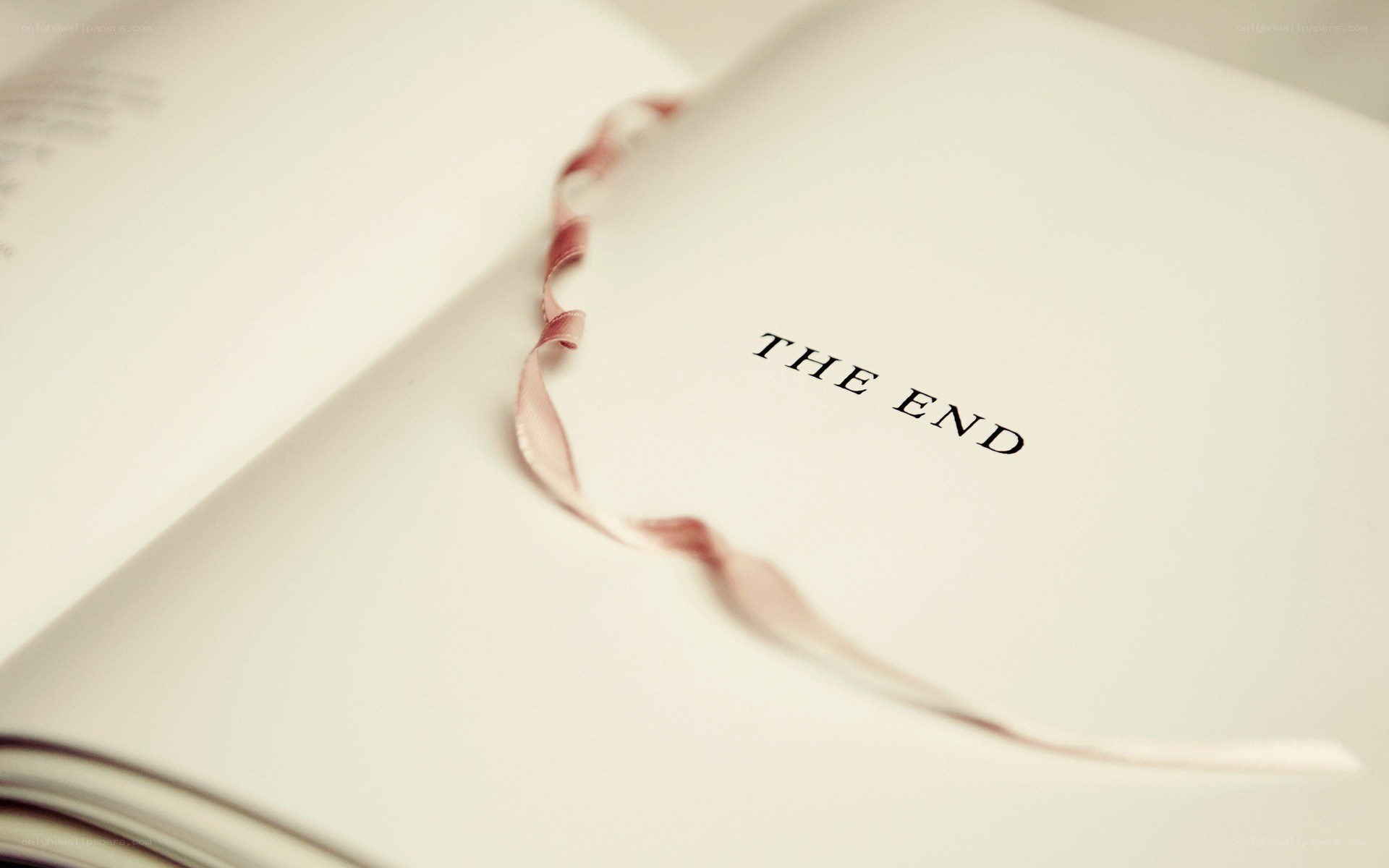 book with ribbon bookmark