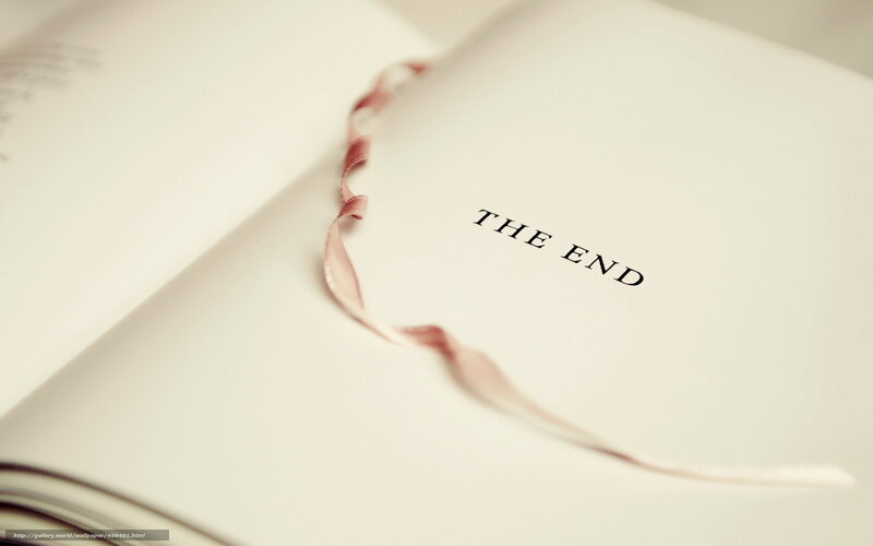 Book with The End page