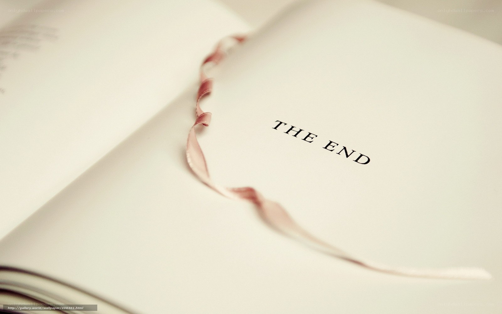 Book with The End page