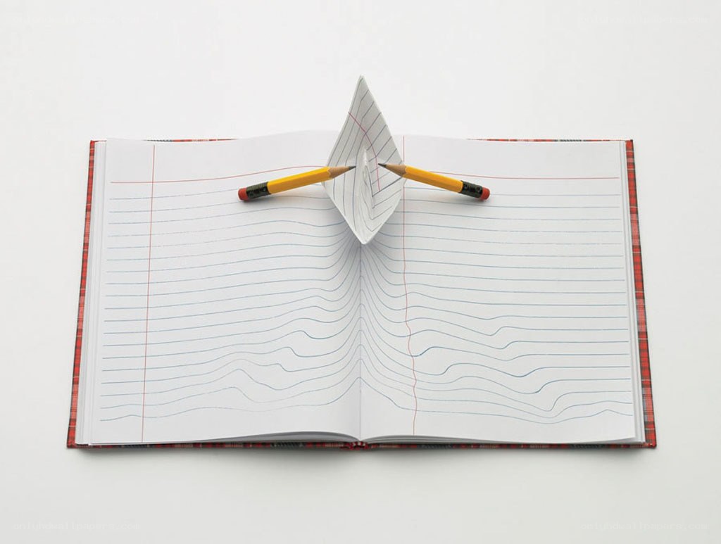 book with warped pages