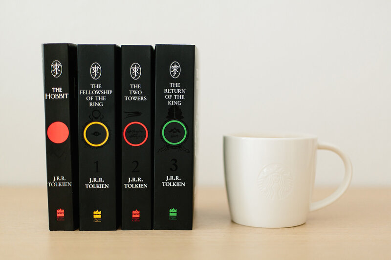 Books and Mug on Table